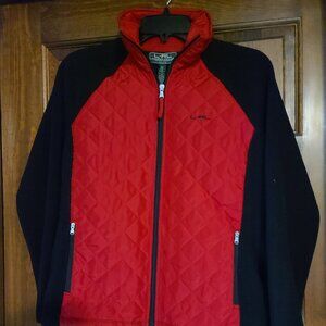 L-RL LAUREN ACTIVE RALPH LAUREN SIZE PETITE QUILTED FLEECE JACKET